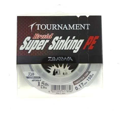 Шнур Daiwa Tournament Super Sinking Brown 150m 15lb 0.17