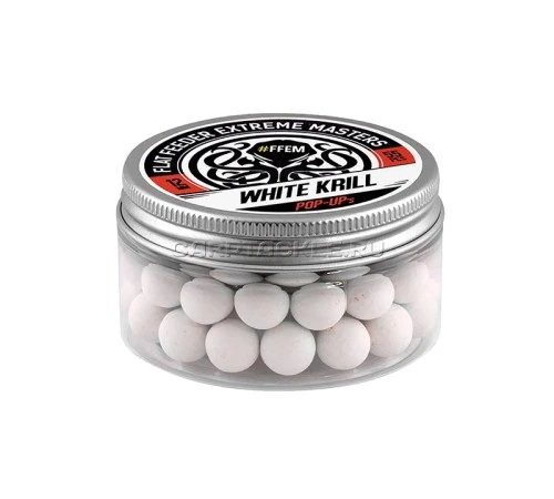 Плавающие бойлы 12мм FFEM Pop-Ups White Krill 12mm Белый криль