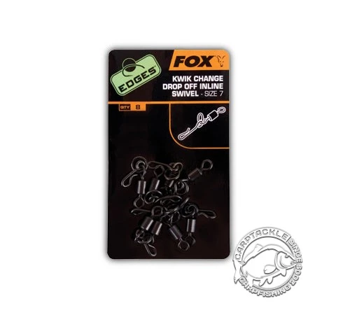 Вертлюг с кольцом и быстросъемом Fox EDGES™ Kwik Change Inline Swivel №7