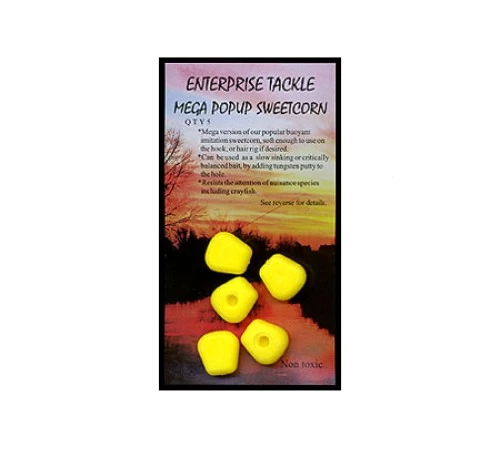 Искусственная кукуруза Enterprise Tackle Mega Sweetcorn Yellow Pop-Up Unflavored