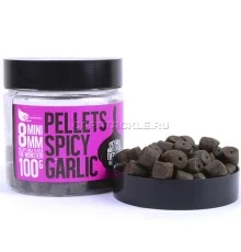 Насадочный пеллетс 8мм FFEM Hookbaits Pellets Spicy Garlic Halibut 8mm