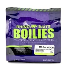 Тонущие насадочные бойлы 14мм Rhino Baits Megalodon 14mm 0.5kg Копчёная рыба