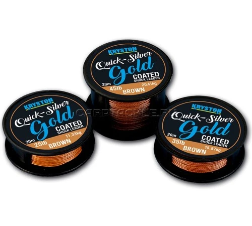 Плетеный шок-лидер Kryston Quicksilver Gold