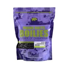 Тонущие бойлы 20мм RHINO BAITS Super Strawberry 20mm 1kg Супер Клубника