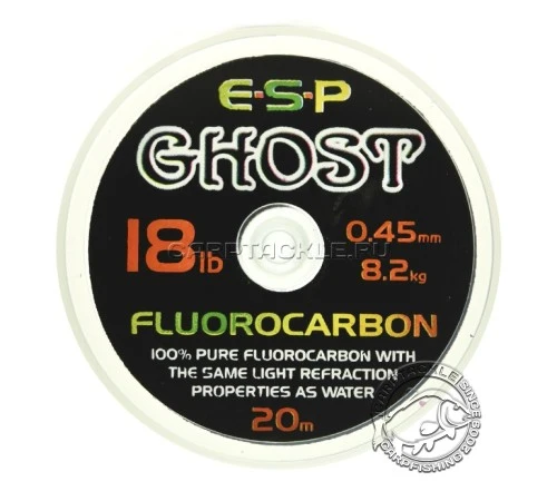 Поводковый материал ESP Ghost Fluorocarbon 18lb 20m флюрокорбон